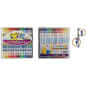 Buncho 18 Colour Twistable Color Pencil